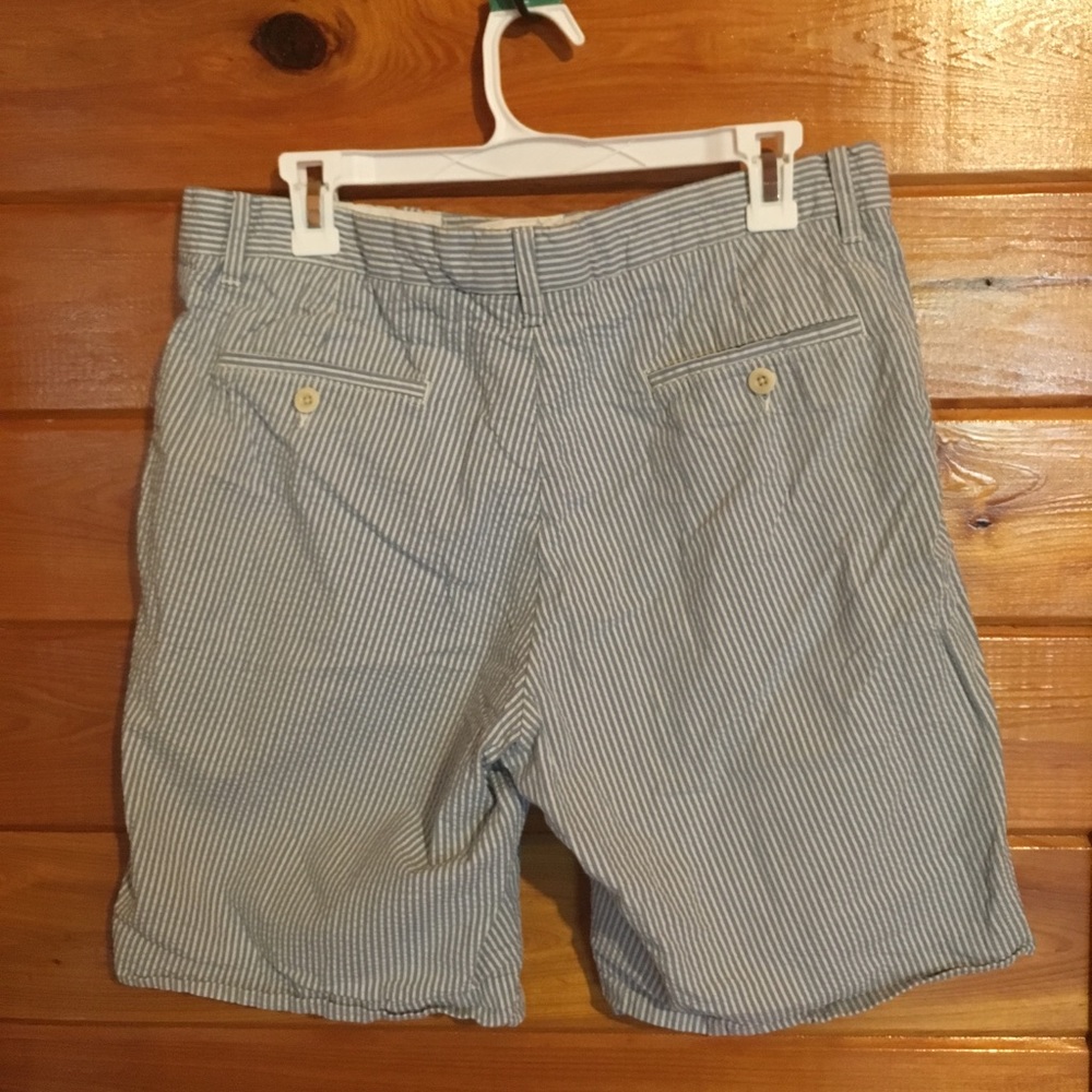 Polo Ralph Lauren blue white striped shorts